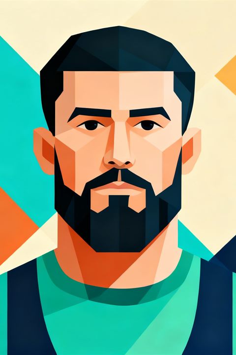 Стилизованный портрет: Исмаил Гаджибеков