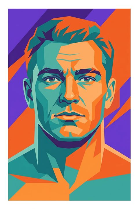 Стилизованный портрет: Павел Кузнецов