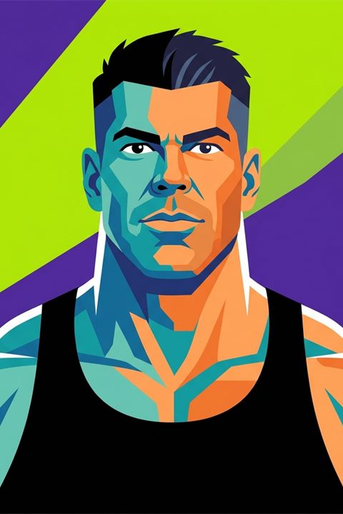 Стилизованный портрет: Рич Пиана (Rich Piana)