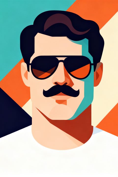 Стилизованный портрет: Тед Ван дер Парре